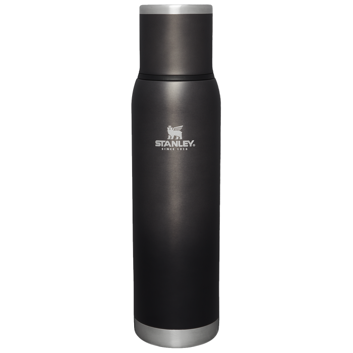 Stanley 1.1 QT Adventure To Go Bottle with Insulated lid in Charcoal Black