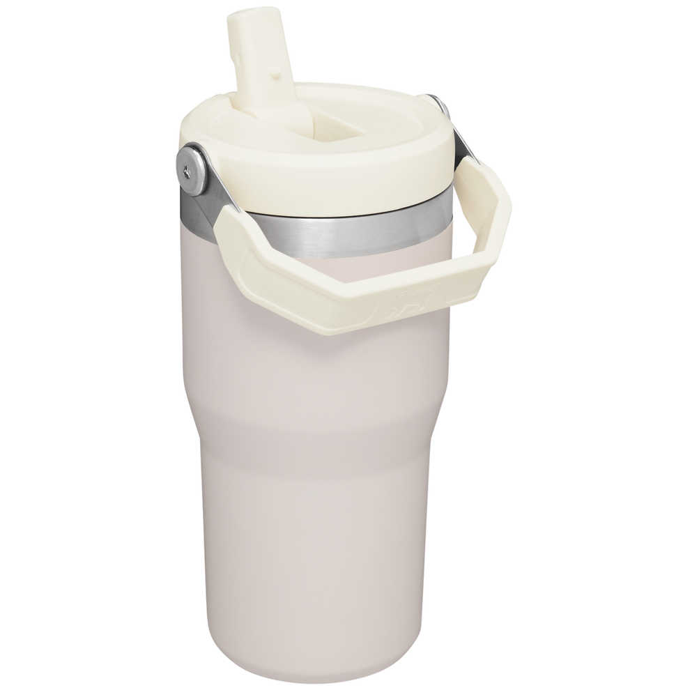 Stanley The IceFlow FlipStraw Tumbler Water Bottle 20 OZ In Rose Quartz