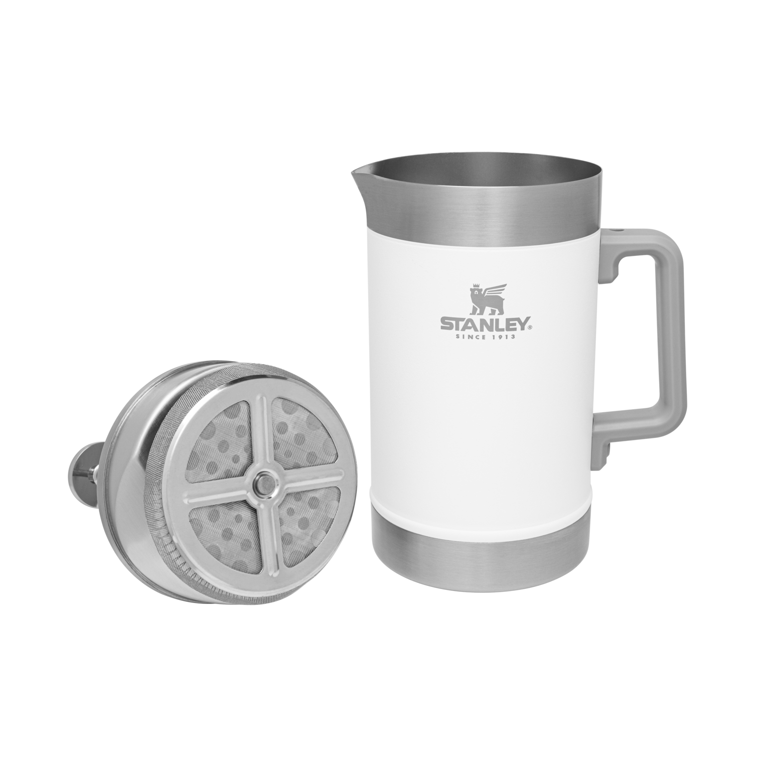 Stanley Stainless Steel Stay Hot French Press in Polar White