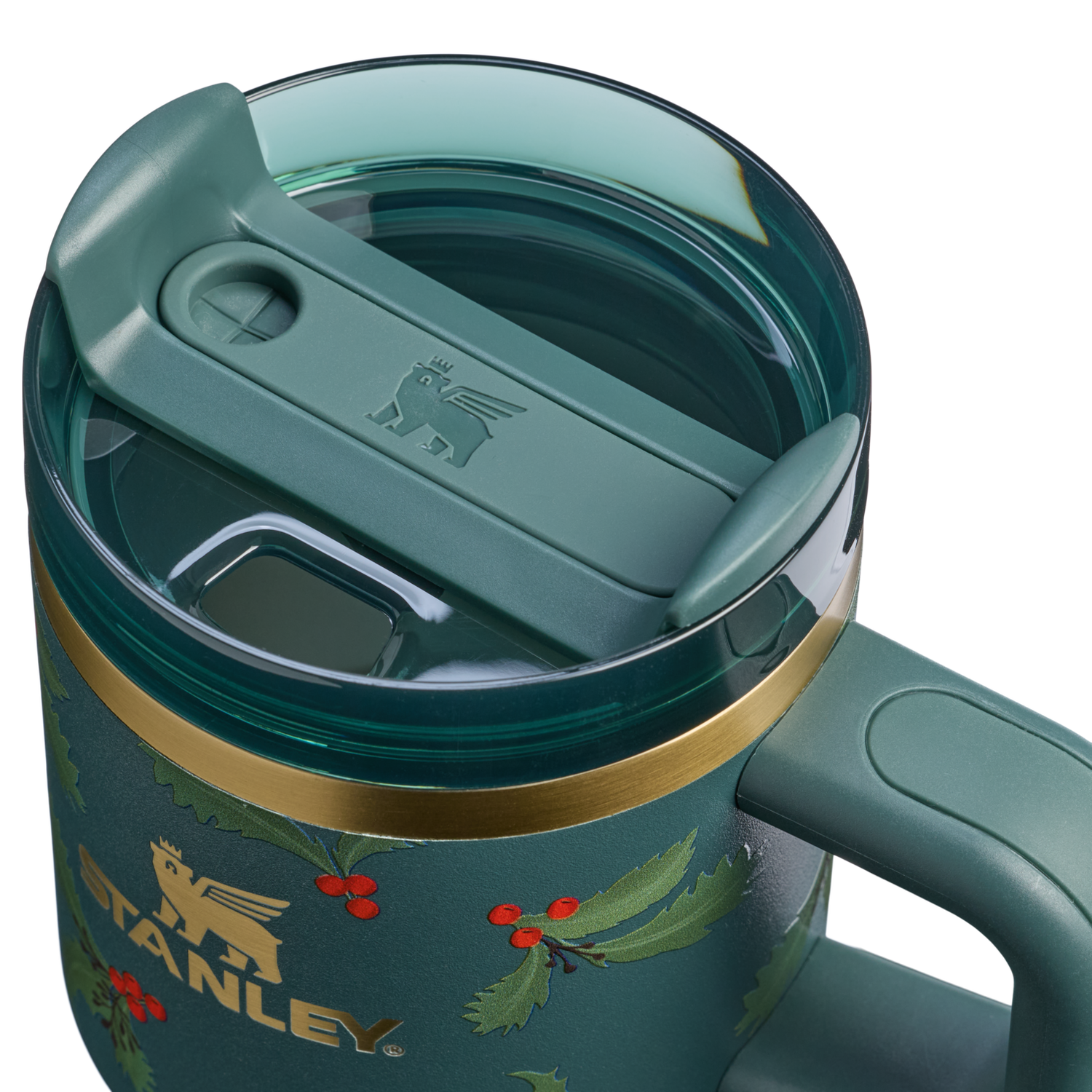 Stanley 1913 The Cheers & Cheer Quencher H2.O FlowState™ Tumbler 20 OZ in Holiday Botanical | View 2