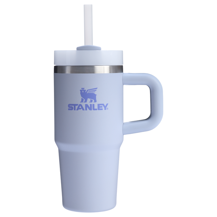 Stanley 14 OZ Quencher FlowState Stainless Steel Tumbler In Dew Drop Purple with Straw And Handle