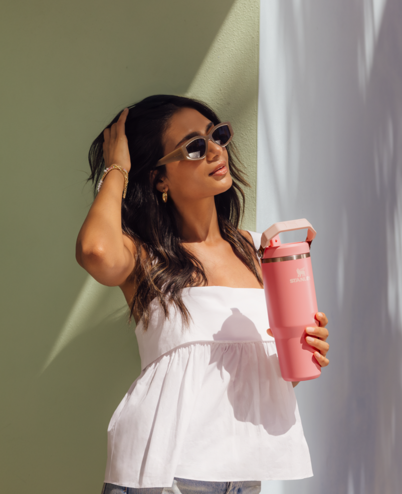 Women Holding Stanley IceFlow Water Bottle