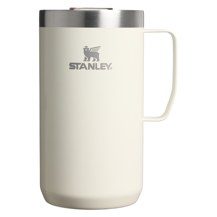 Stanley 24 OZ Everyday Camp Insulated Mug In Cream Gloss White