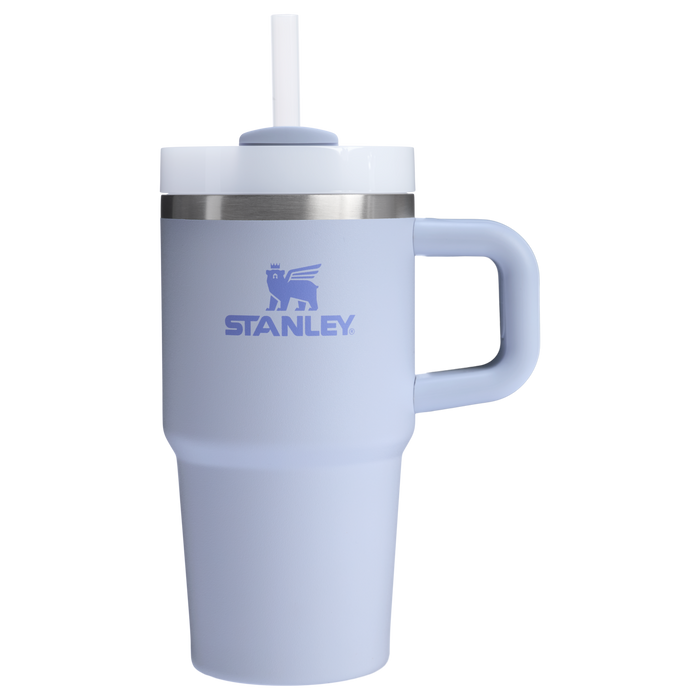 Stanley 20 OZ Quencher FlowState Stainless Steel Tumbler In Dew Drop Purple with Straw And Handle