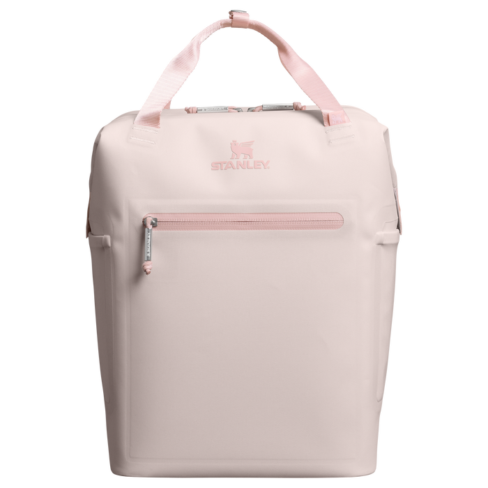 Stanley 14 Quart All Day Madeleine Mini Soft Sided Cooler Backpack In Rose Quartz Pink