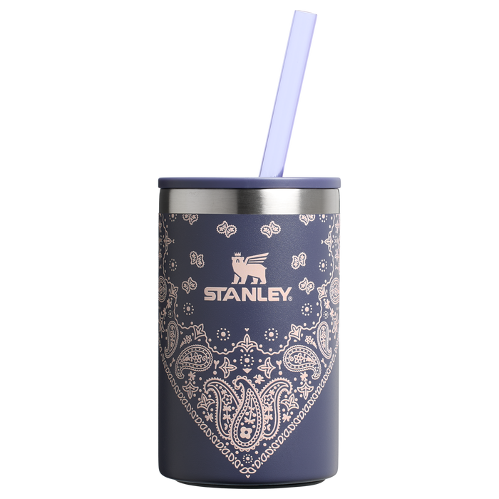 Stanley 10 OZ Everyday Stainless Steel Can Cooler In Blue Corn Paisley