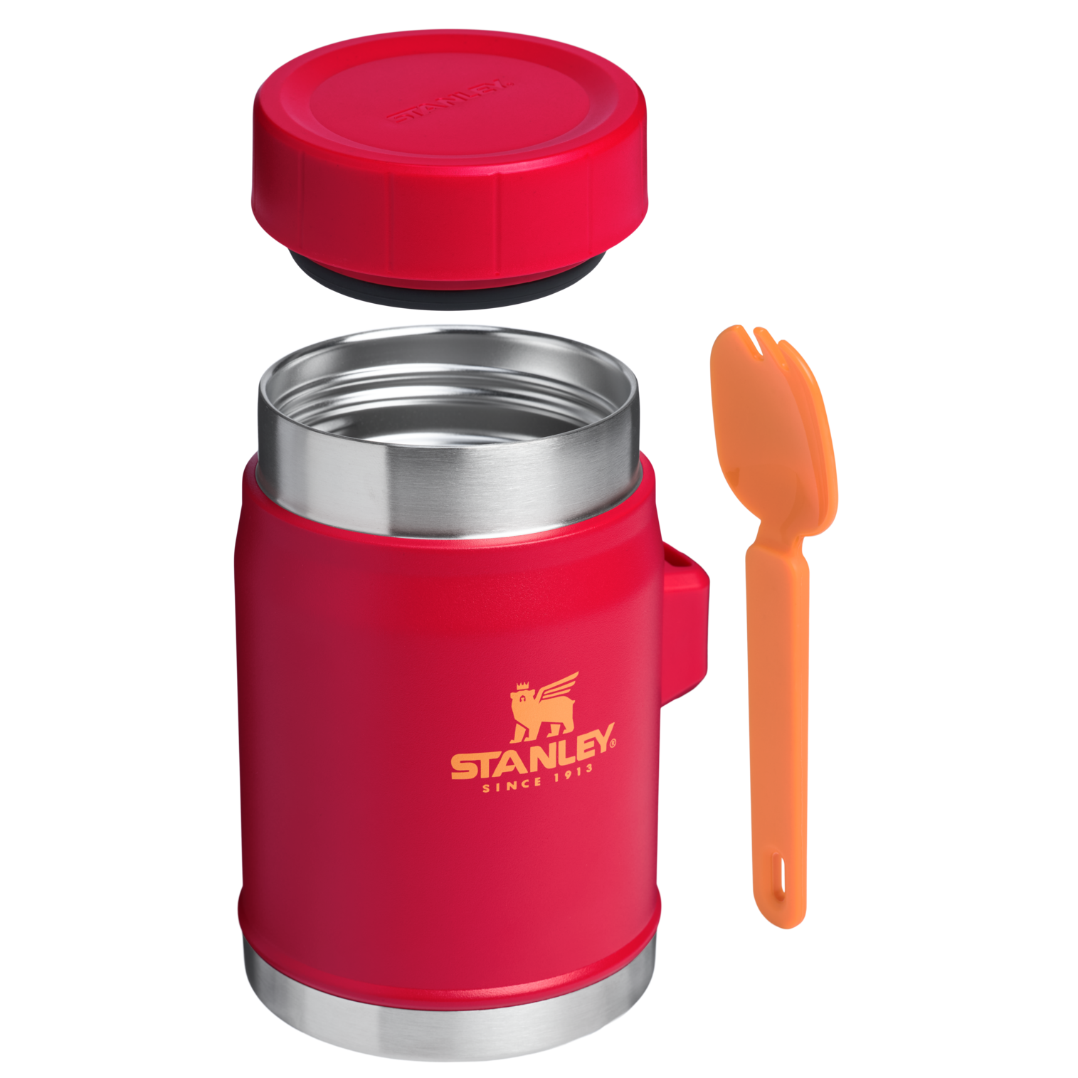 Stanley Heritage Vacuum Food Jar With Spork 14OZ In Chili Red