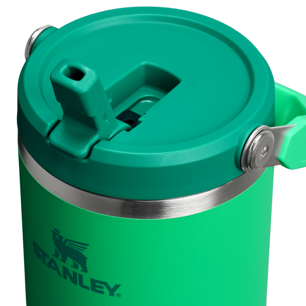 Stanley 40 OZ Ice Flow Flip Straw Insulated Tumbler In Meadow Green