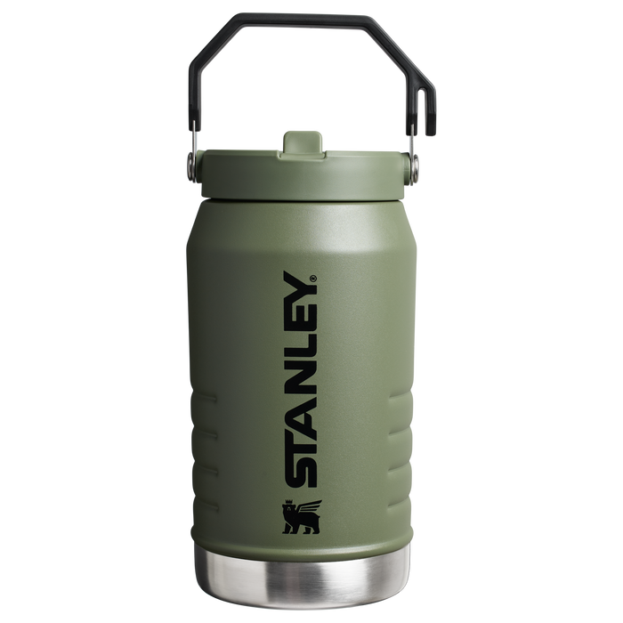 Stanley 64 OZ IceFlow Flip Straw Water Jug In Dried Pine Green