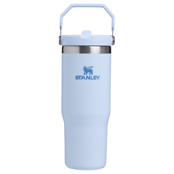 Stanley The IceFlow FlipStraw Water Bottle 30OZ in Glacier Blue