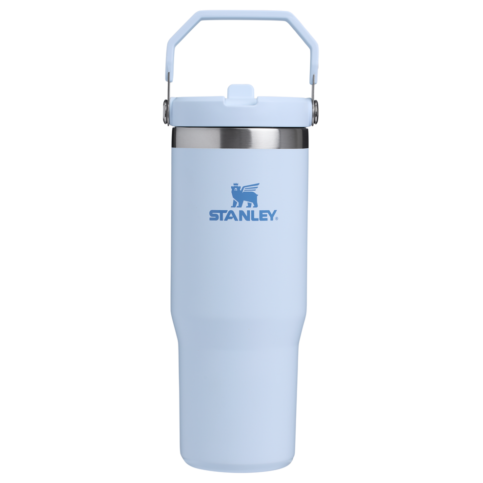 Stanley The IceFlow FlipStraw Water Bottle 30OZ in Glacier Blue