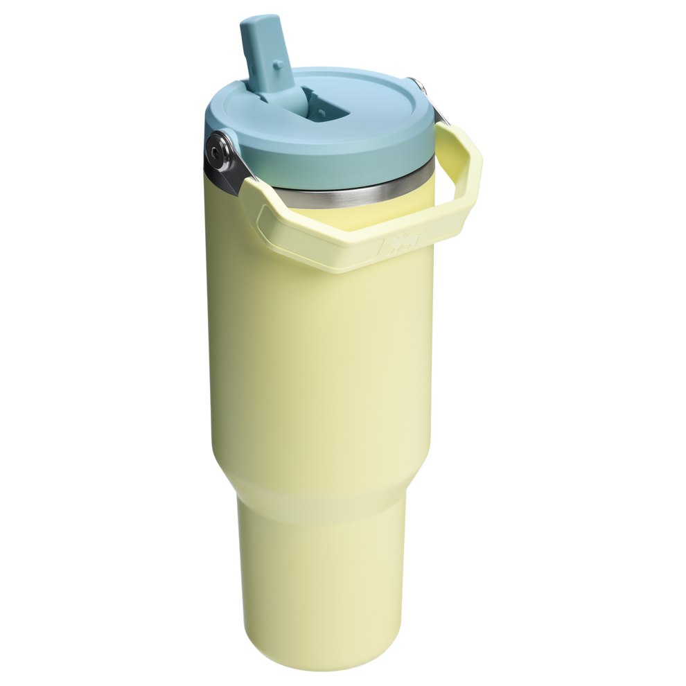 Stanley 40 OZ Ice Flow Flip Straw Insulated Tumbler In Pomelo Yellow