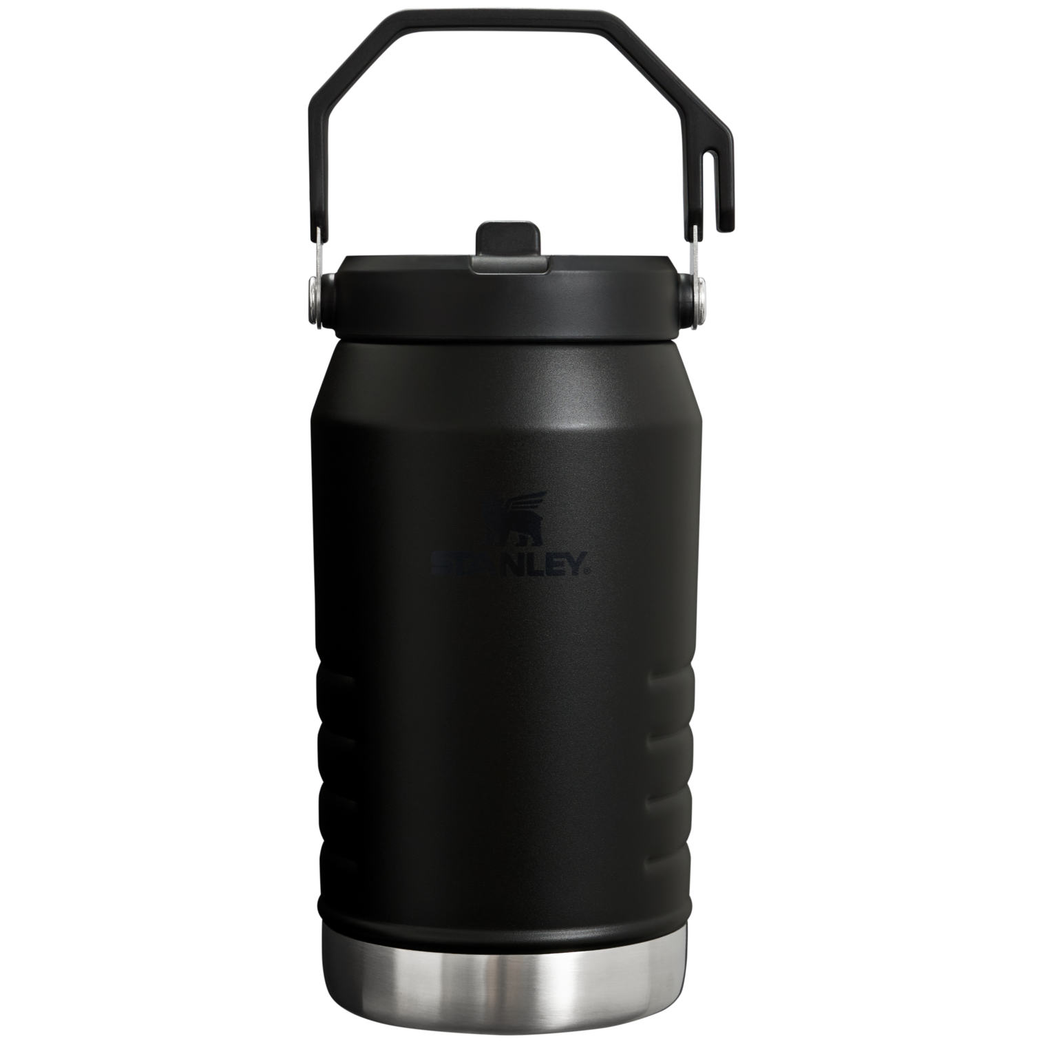 Stanley IceFlow 64 oz Stainless Steel Tumbler in Black with flip straw lid