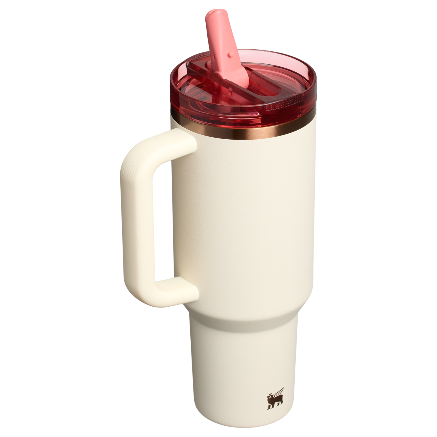 Stanley 40 OZ Quencher Flip Straw ProTour Stainless Steel Tumbler In Cream Rose Gold From The Oasis Collection