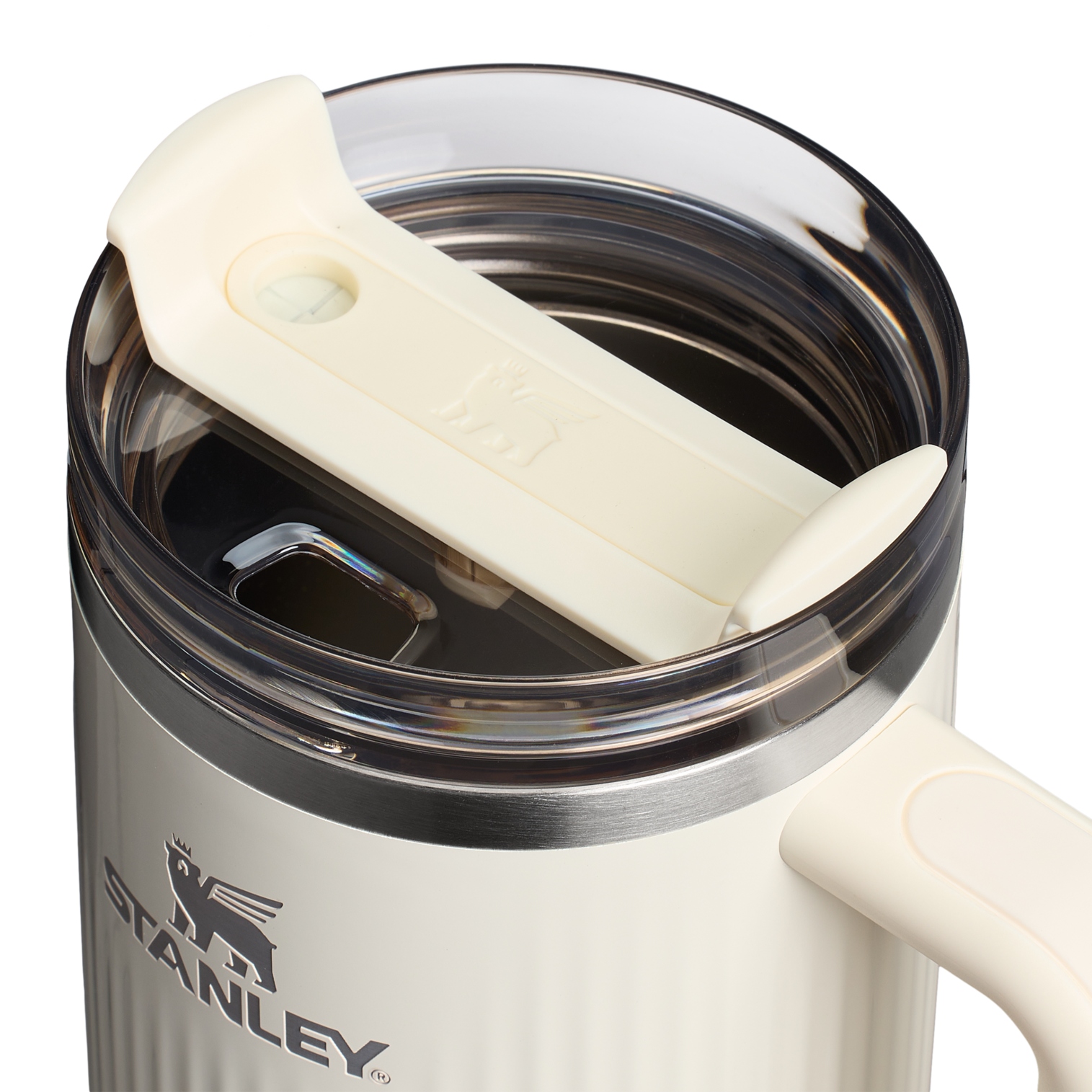 Stanley 40 OZ Quencher Fluted Insulate Tumbler In Cream White