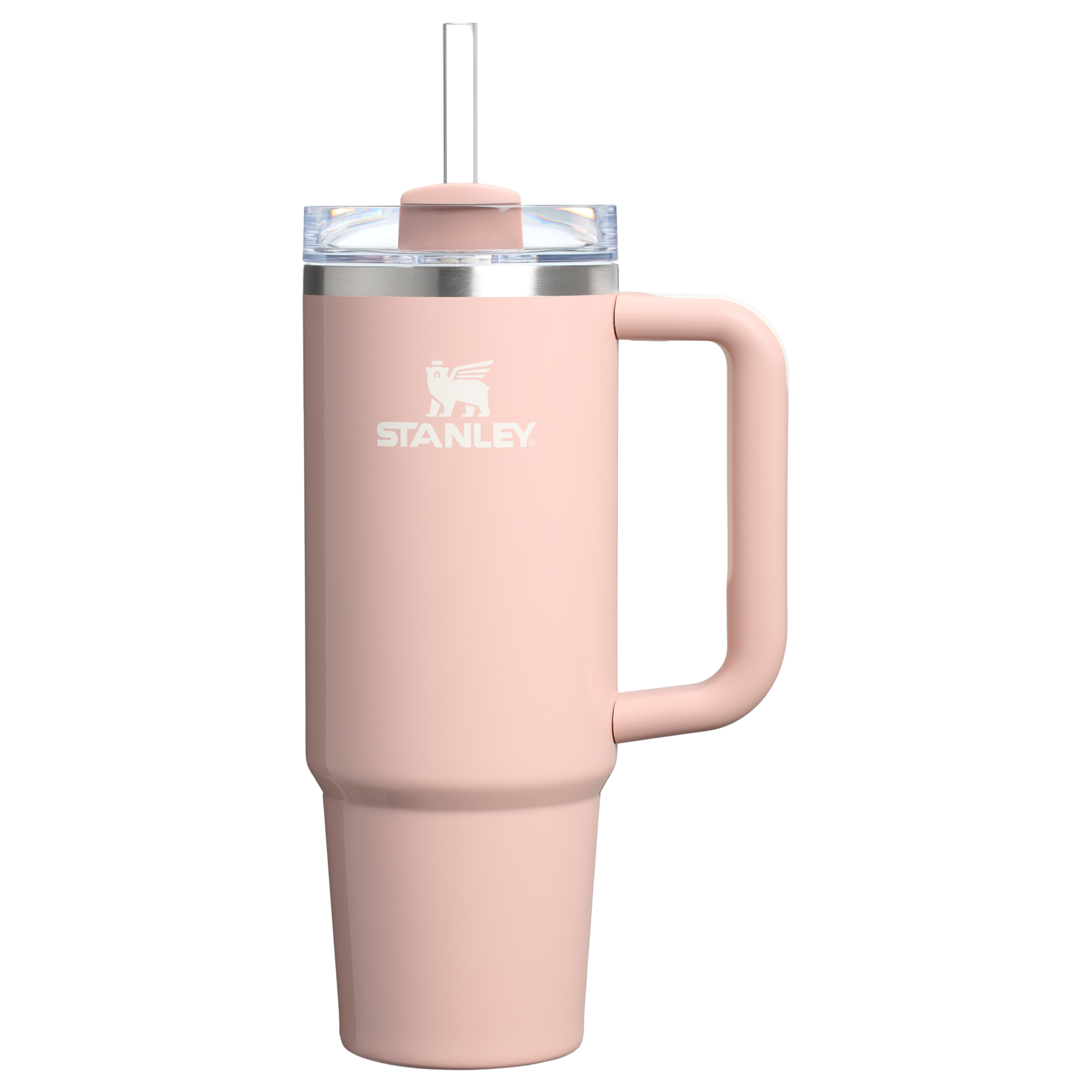 Stanley 30 OZ Quencher Stainless Steel Tumbler In Peach Whip Pink From The Oasis Collection