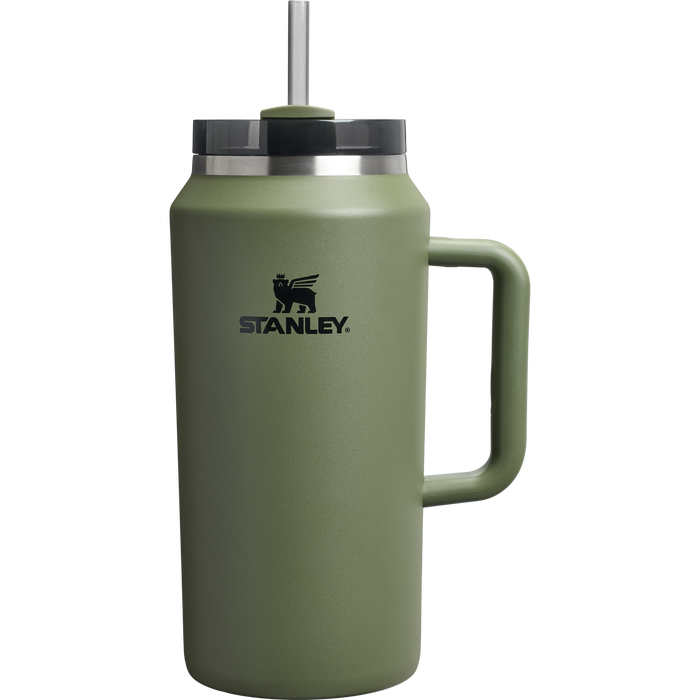 Stanley 64 OZ Stainless Steel Tumbler With Straw In Dried Pine Green