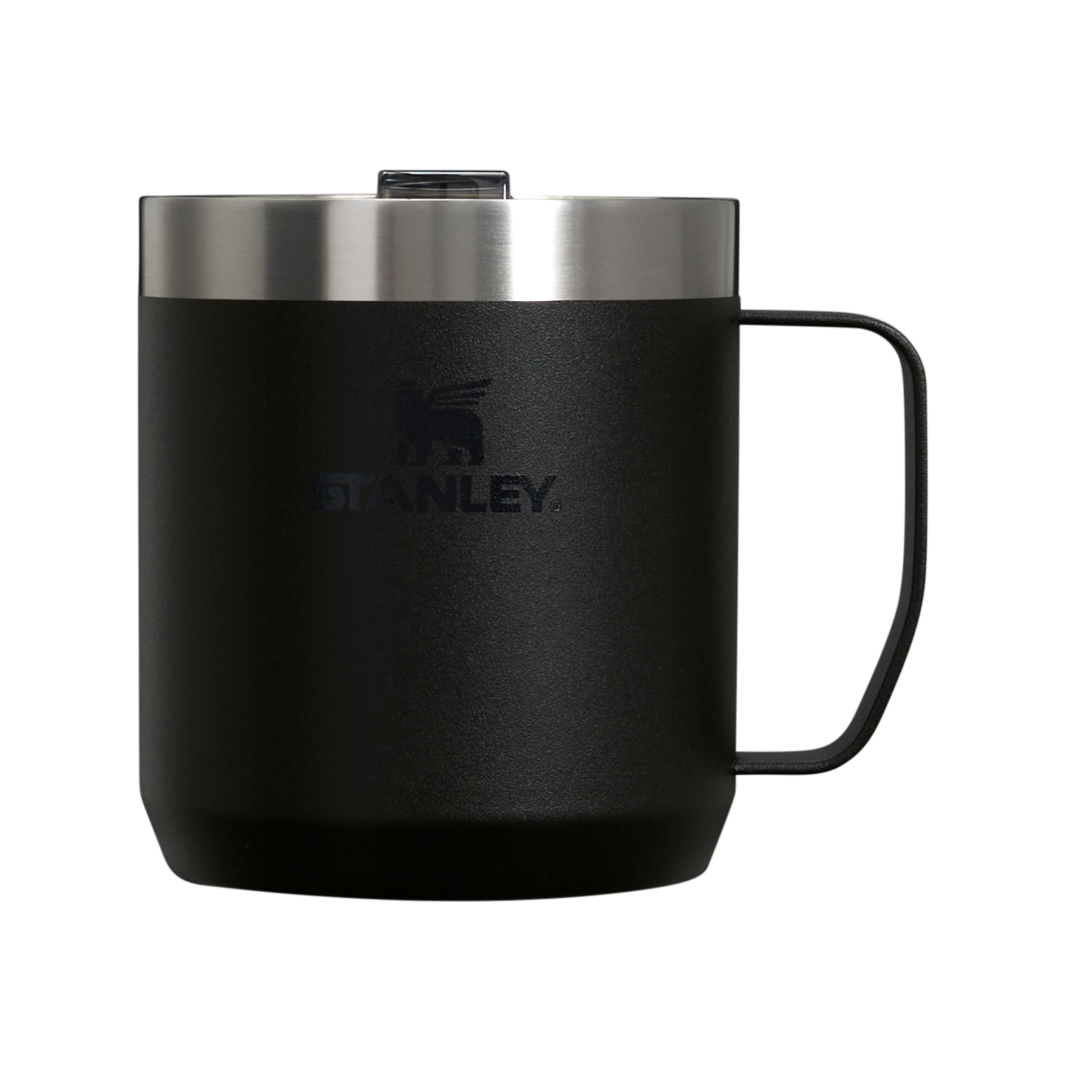 The Stanley Stay-Hot Camp Insulated Mug 12OZ In Black