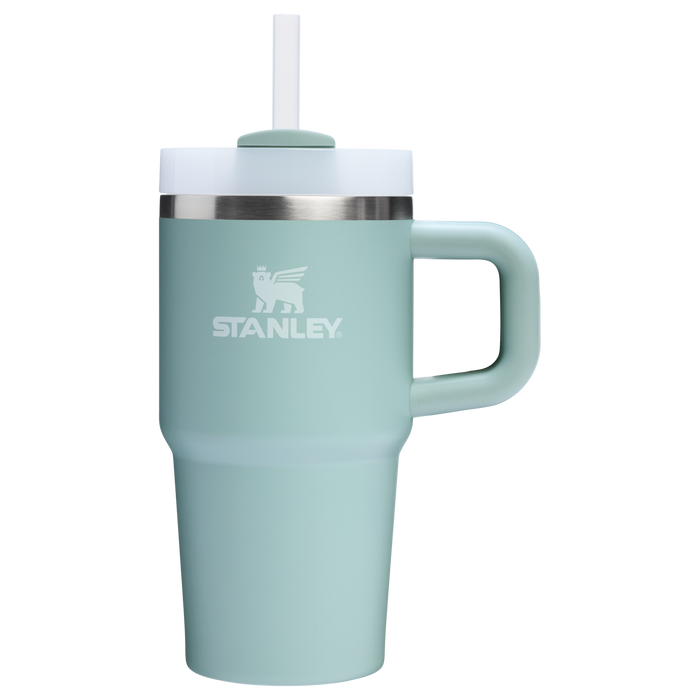 Stanley 20 OZ Quencher Tumbler With Straw & Handle In Seafoam Green