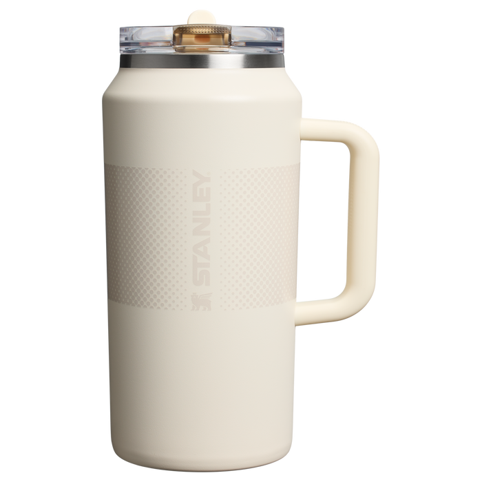 Stanley 64 OZ ProTour FlipStraw Quencher Tumbler In Cream Fade White