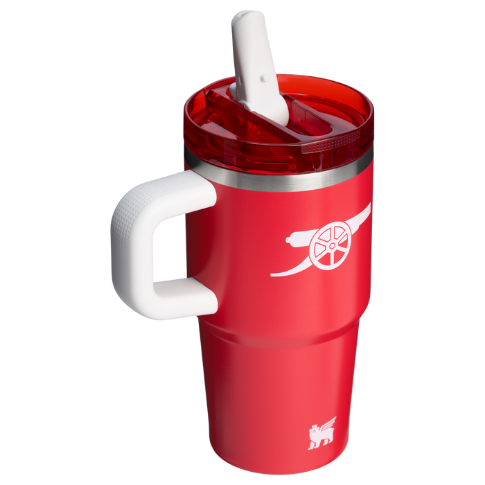 Stanley Arsenal 20 OZ Flip Straw Tumbler In Arsenal Red With White Accents