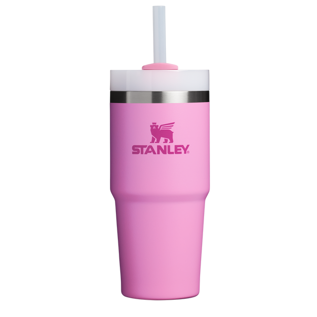 A pink tumbler