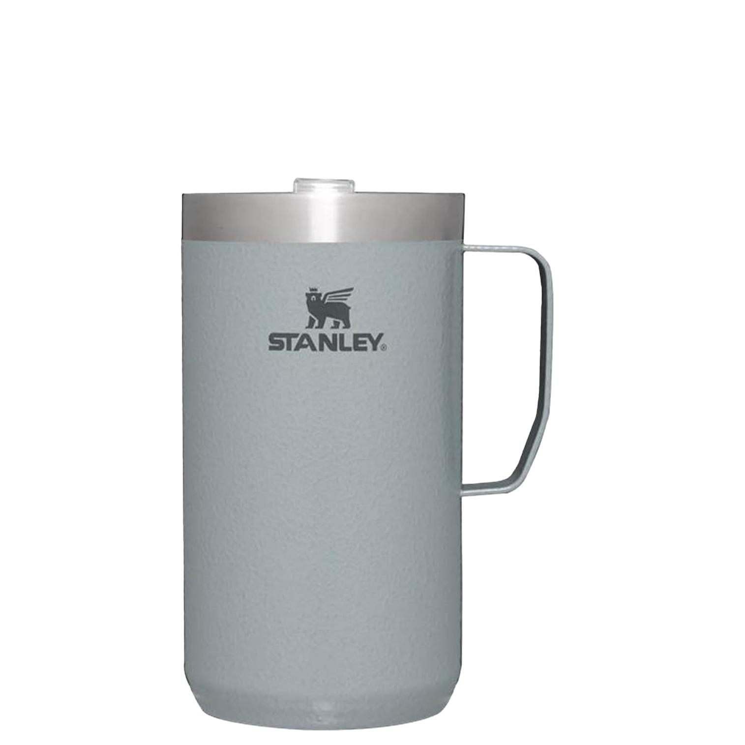 The Stanley Stay-Hot Camp Mug 24 OZ In Hammertone Silver