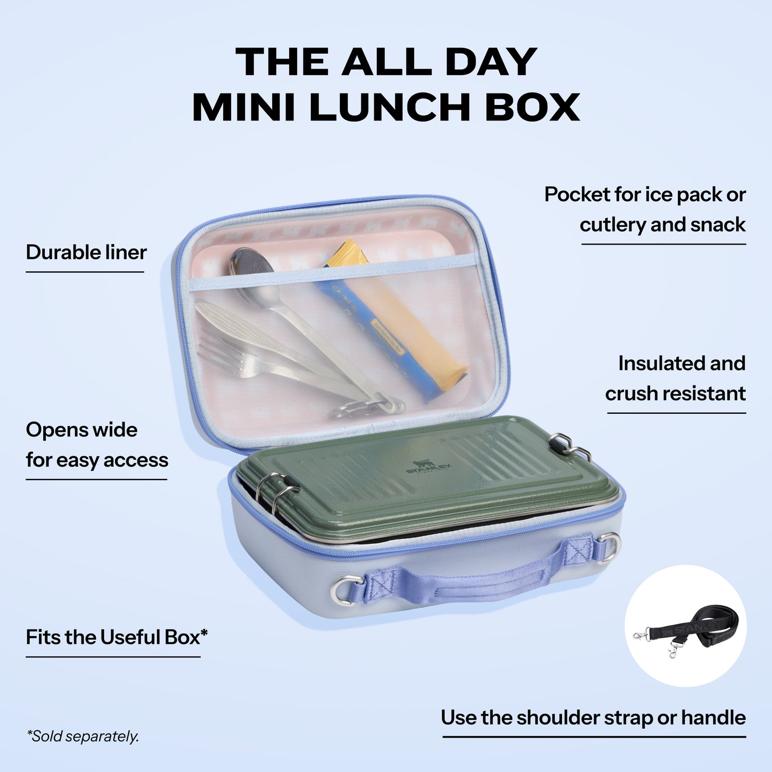 Stanley 1913 All Day Mini Lunch Box 4.2 QT in Dew Drop | View 6