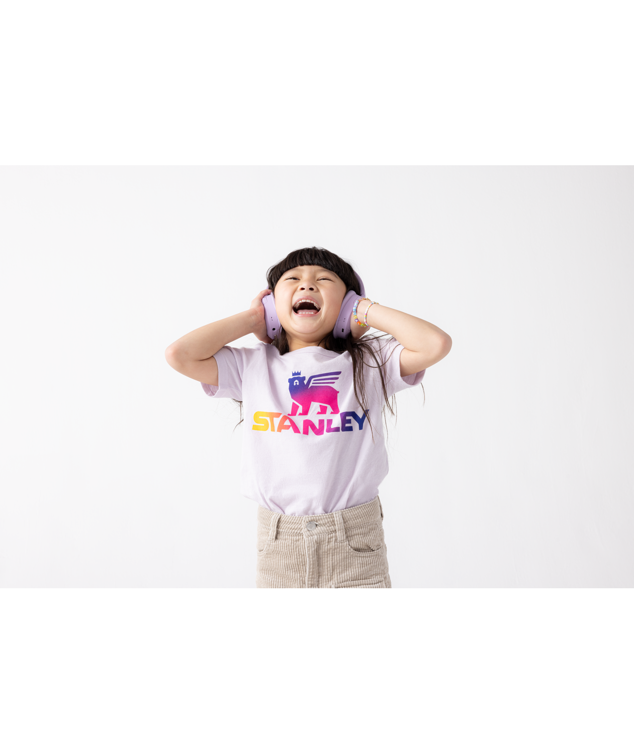 The Kids Gradient Tee: Orchid / XS
