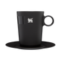 Swatch for Stanley 1913 The DayBreak Café Latte Cup & Stillness Saucer 10.6 OZ in Matte Black