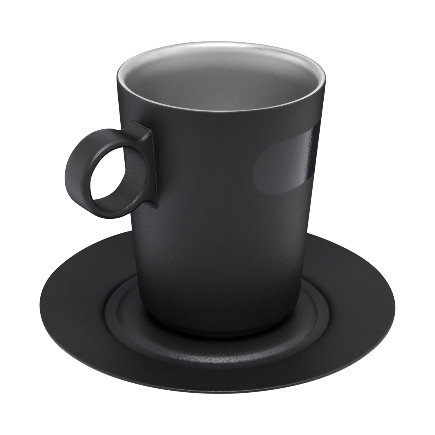 Stanley 1913 The DayBreak Café Latte Cup & Stillness Saucer 10.6 OZ in Matte Black | View 2