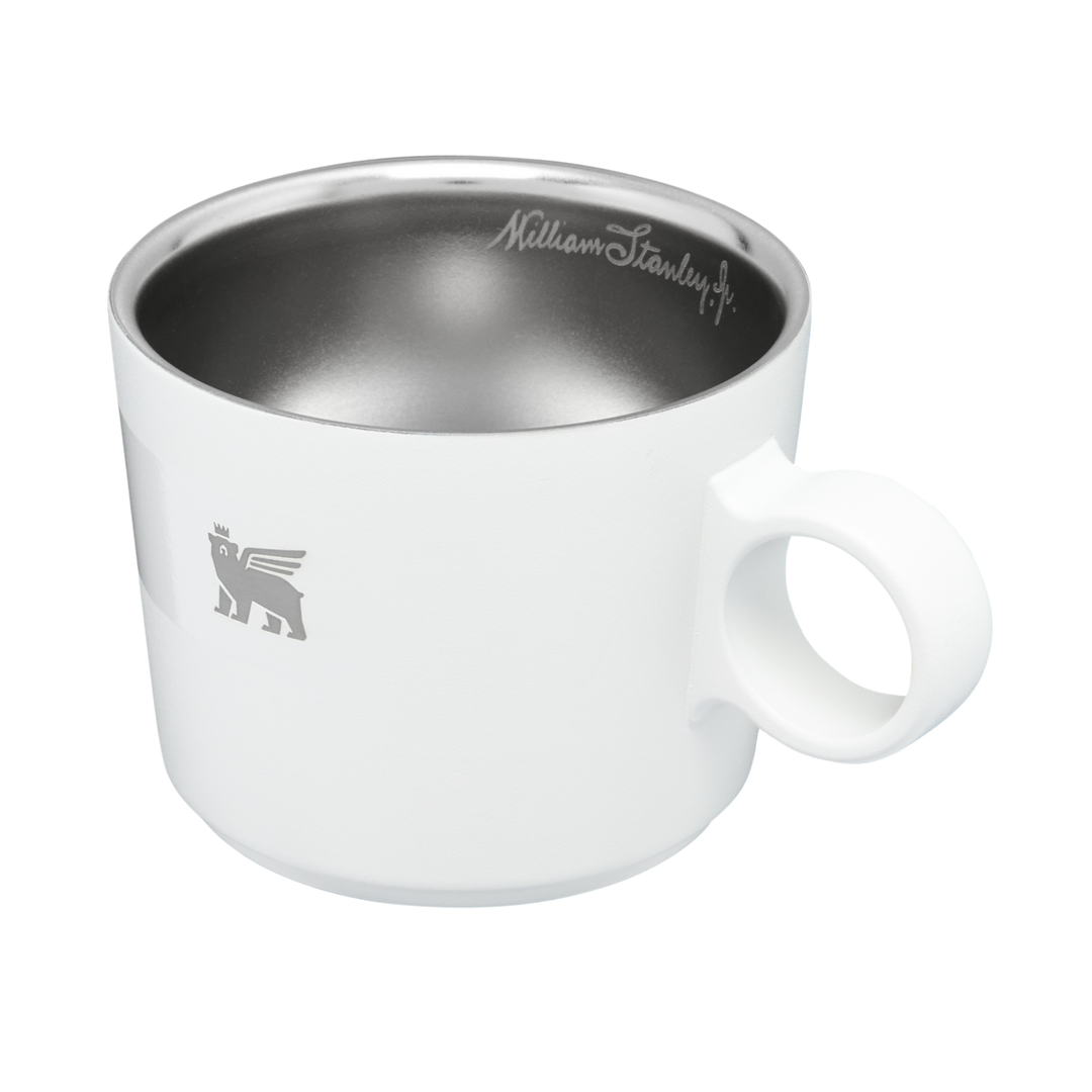 Stanley The Daybreak Latte Cup and Stillness Saucer, Size: 12oz, Black