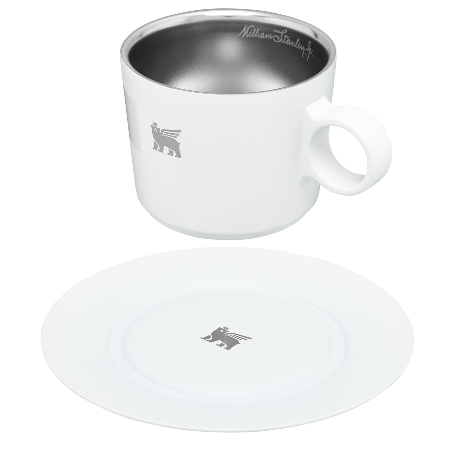 The DayBreak Cappuccino Cup & Stillness Saucer | 6.5 OZ: Pale Stone