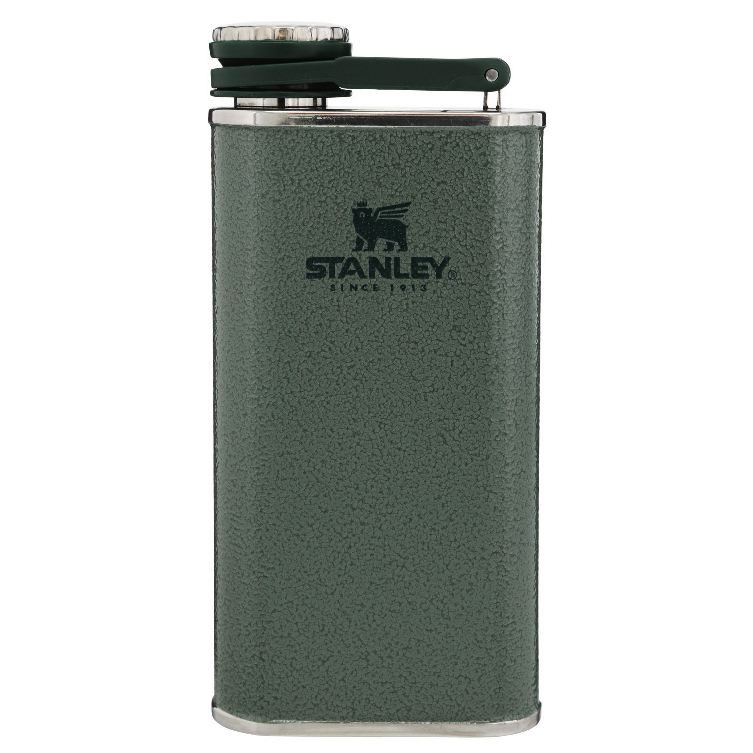 Classic Easy Fill Wide Mouth Flask | 8 OZ: Hammertone Green