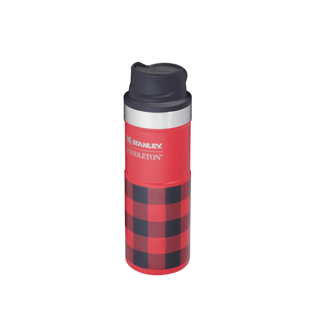 Stanley Travel Thermos Red Stainless Steel 16 Ounce Vacuum Bottle No Cup