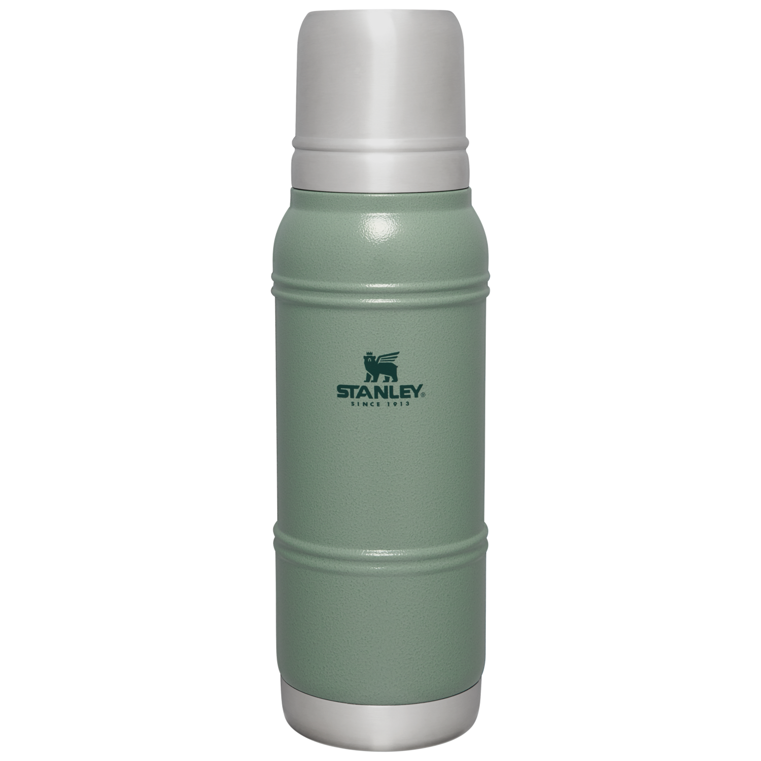 Stanley 1913 Artisan Thermal Bottle 1.1QT in Hammertone Green | View 1