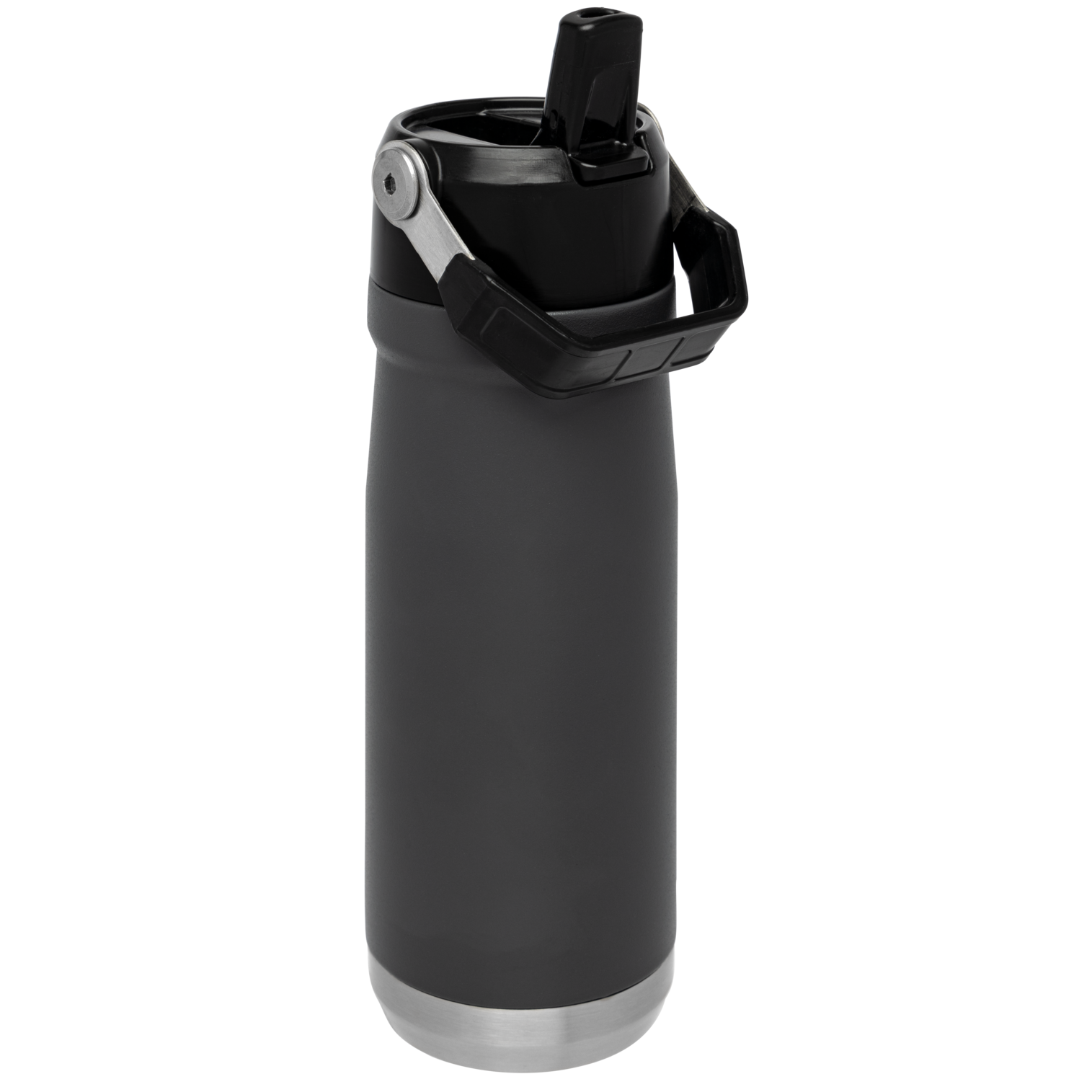 The IceFlow™ Flip Straw Water Bottle | 22 OZ: Charcoal