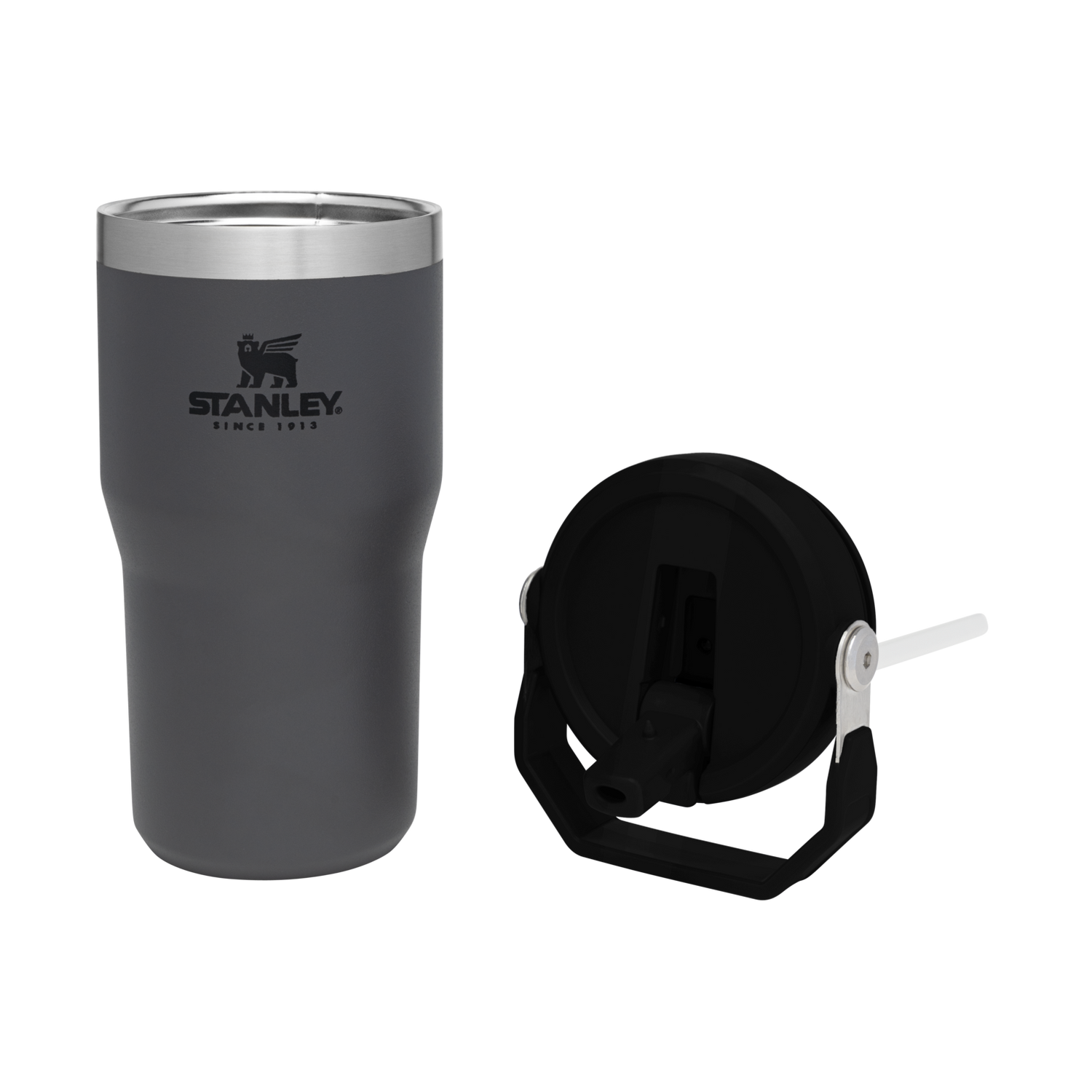 Stanley 1913 The IceFlow™ Flip Straw Tumbler 20 OZ in Charcoal | View 2