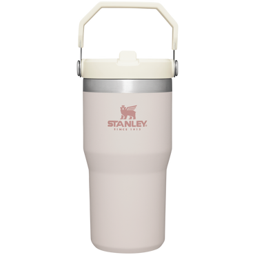 Stanley The IceFlow FlipStraw Tumbler Water Bottle 20 OZ In Rose Quartz