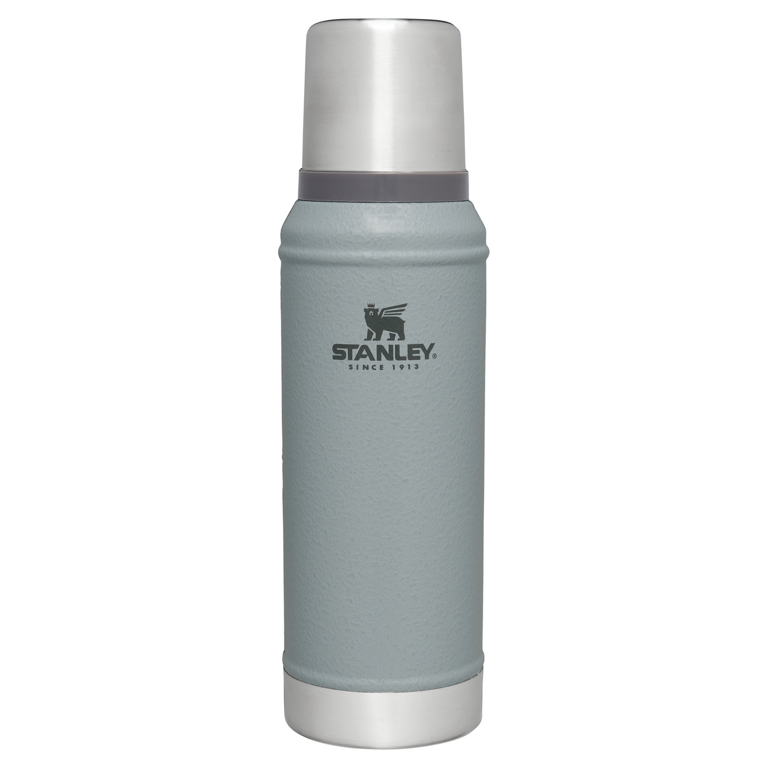Stanley 1913 Classic Legendary Bottle 1.0 QT in Hammertone Silver | View 1