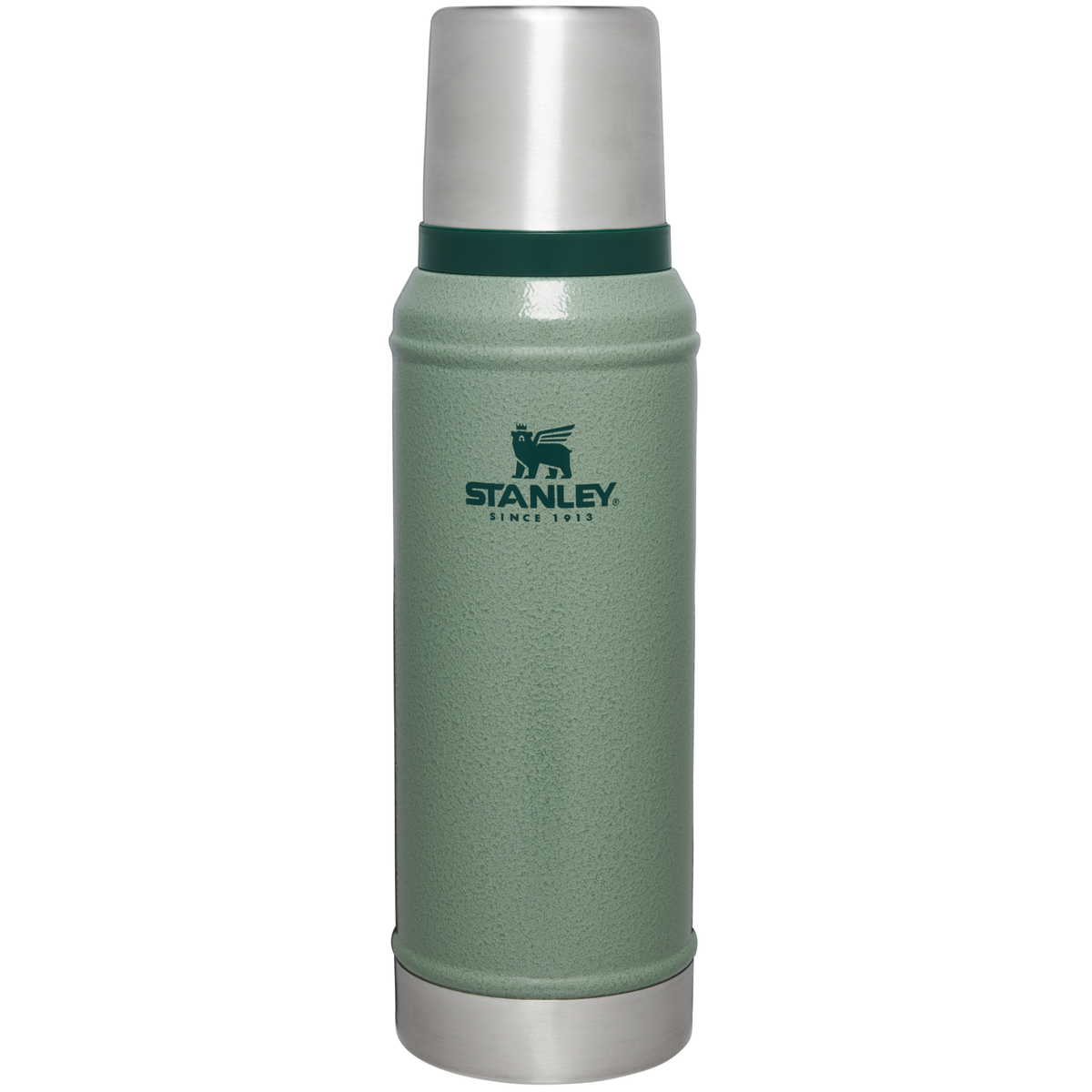 Stanley Classic Legendary Bottle, 1.0 QT · Hammertone Green · SKU 100000102177. Present-day product.