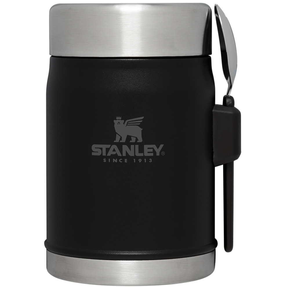 Stanley 1913 Classic Legendary Food Jar + Spork 14 OZ - Stanley Create in Matte Black | Front View