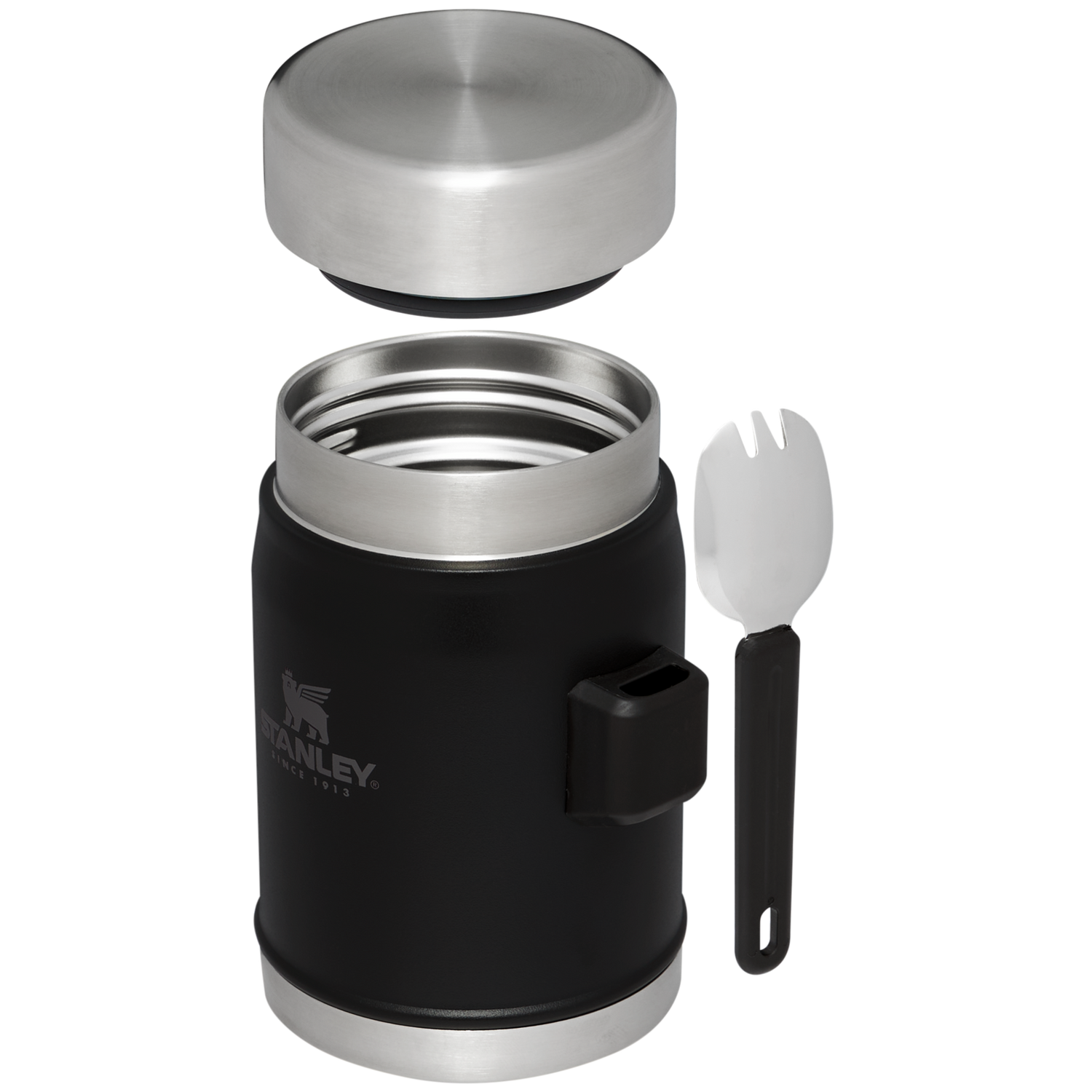 Stanley 1913 Classic Legendary Food Jar + Spork 14 OZ - Stanley Create in Matte Black | View 3
