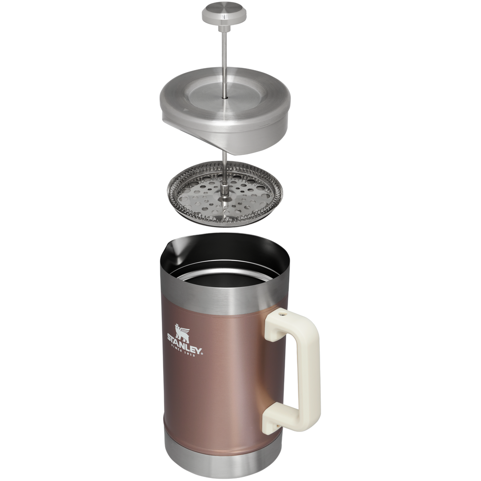 Stanley 1913 Classic Stay Hot French Press 48 OZ in Rose Quartz Glow
