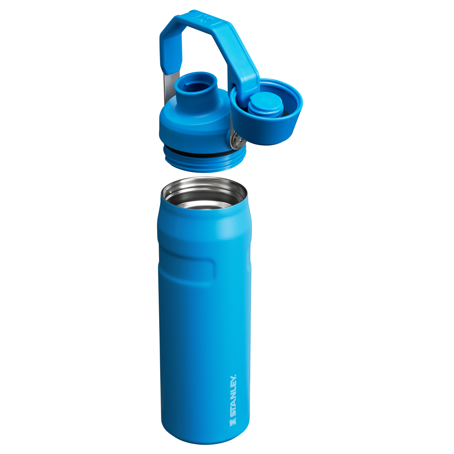 Stanley IceFlow Water Bottle with Fast Flow Lid 24 OZ In Azure Blue