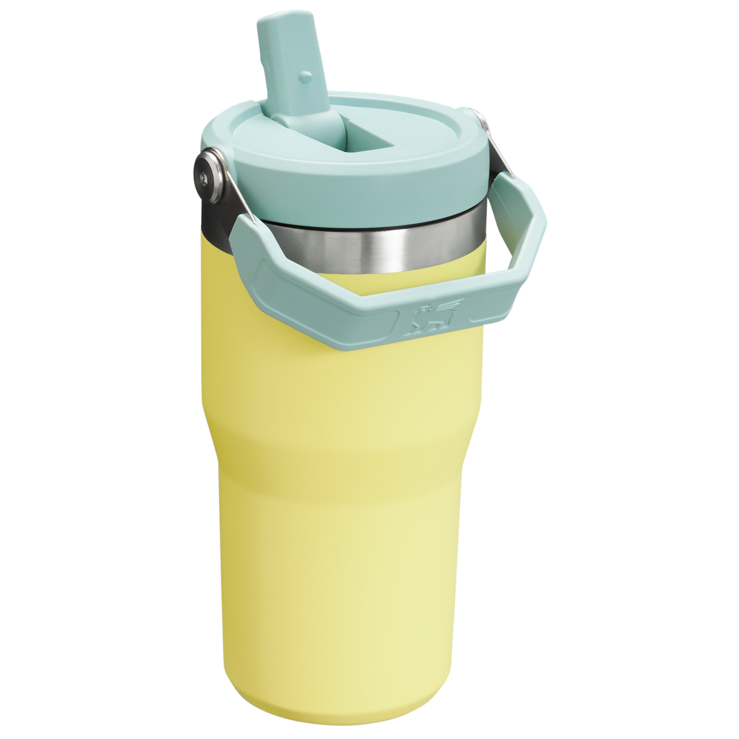 Stanley The IceFlow FlipStraw Tumbler Water Bottle 20OZ In Pomelo Yellow