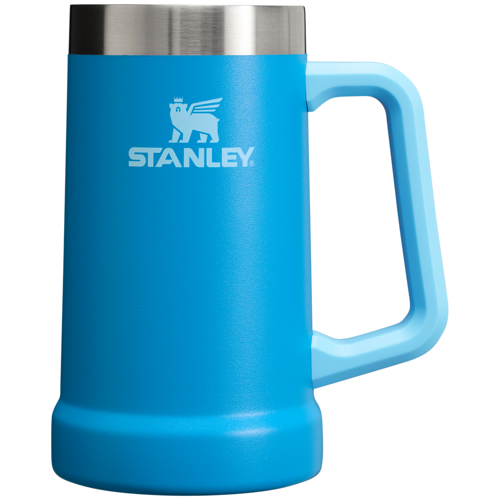 Stanley Heavy Duty Big Grip 24 oz Beer Stein in Azure Blue