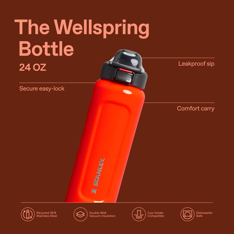 Stanley 1913 The Wellspring Bottle 24 OZ in Blaze Orange