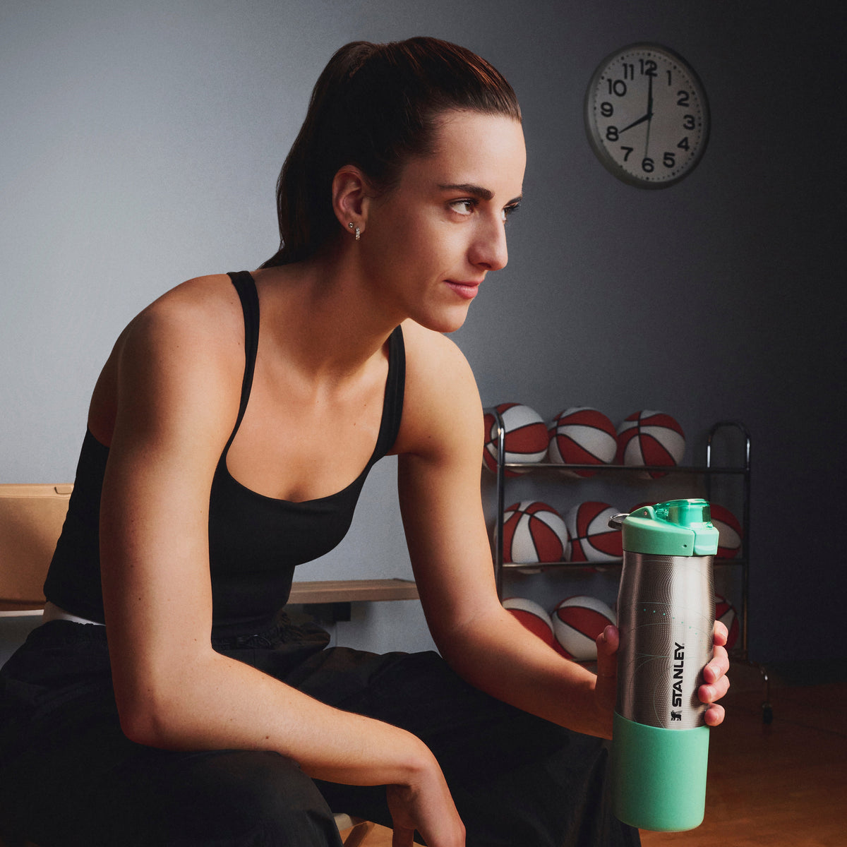 Stanley 1913 Stanley 1913 x Caitlin Clark Vitalize™ Tempo Bottle 24 OZ in Caitlin Clark Future | Front View