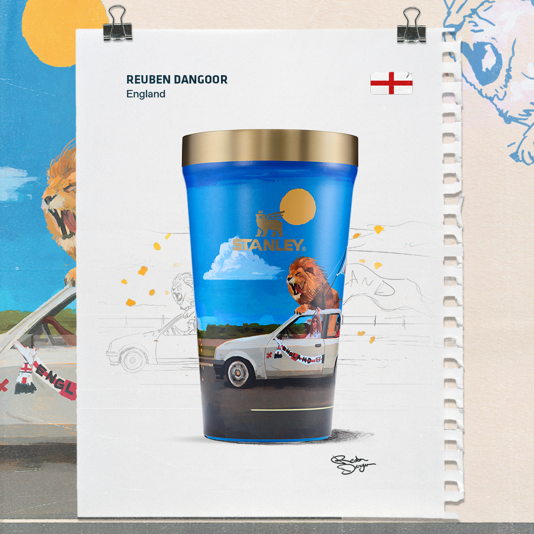 Stanley 1913 The Fútbol Artist Collection Everyday Tumbler 16 OZ in England